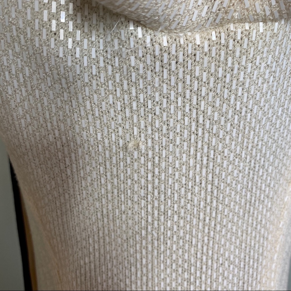 St. John by Marie Gray Sequin White/Black Blazer - Picture 4 of 8